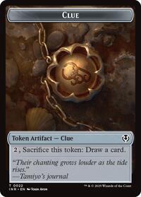 Clue // Eldrazi Horror Double-Sided Token (22 // 1) [Innistrad Remastered]