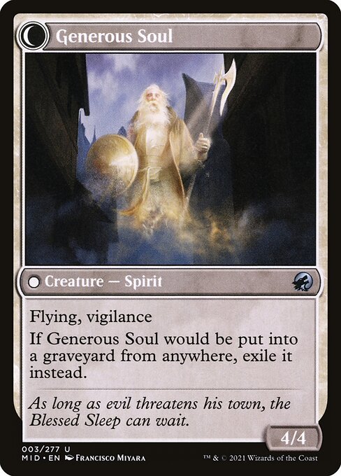 Beloved Beggar // Generous Soul (3) [Innistrad: Midnight Hunt] Reverse