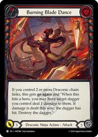 Burning Blade Dance (Red) (HNT064) [The Hunted]