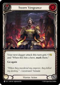Sworn Vengeance (Red) (HNT140) [The Hunted]