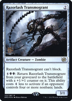 Razorlash Transmogrant (122s) [The Brothers' War Promos]