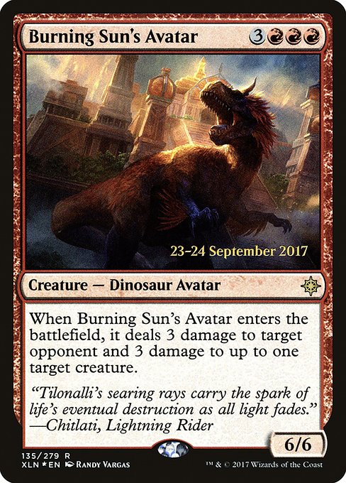 Burning Sun's Avatar (135s) [Ixalan Promos]