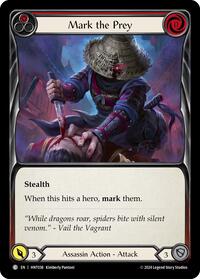 Mark the Prey (Red) (HNT038) [The Hunted]