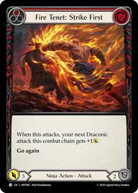 Fire Tenet: Strike First (Red) (HNT083) [The Hunted]