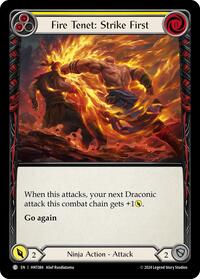 Fire Tenet: Strike First (Yellow) (HNT084) [The Hunted]