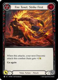 Fire Tenet: Strike First (Blue) (HNT085) [The Hunted]