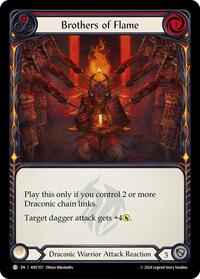Brothers of Flame (Red) (HNT107) [The Hunted]