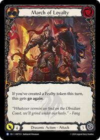 March of Loyalty (Red) (HNT153) [The Hunted]