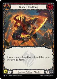 Blaze Headlong (Red) (HNT157) [The Hunted]