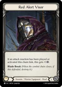 Red Alert Visor (HNT192) [The Hunted]