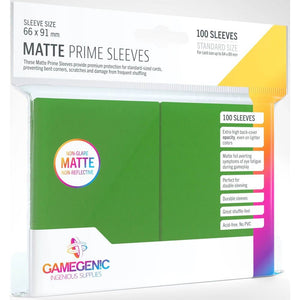 Gamegenic - Sleeves: Gamegenic Matte Prime Sleeves - Green (100)