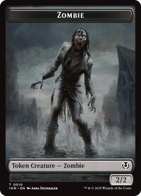 Zombie (0010) // Blood Double-Sided Token (10 // 21) [Innistrad Remastered]