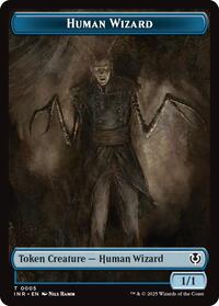 Human Wizard // Emblem - Jace, Unraveler of Secrets Double-Sided Token (5 // 25) [Innistrad Remastered]