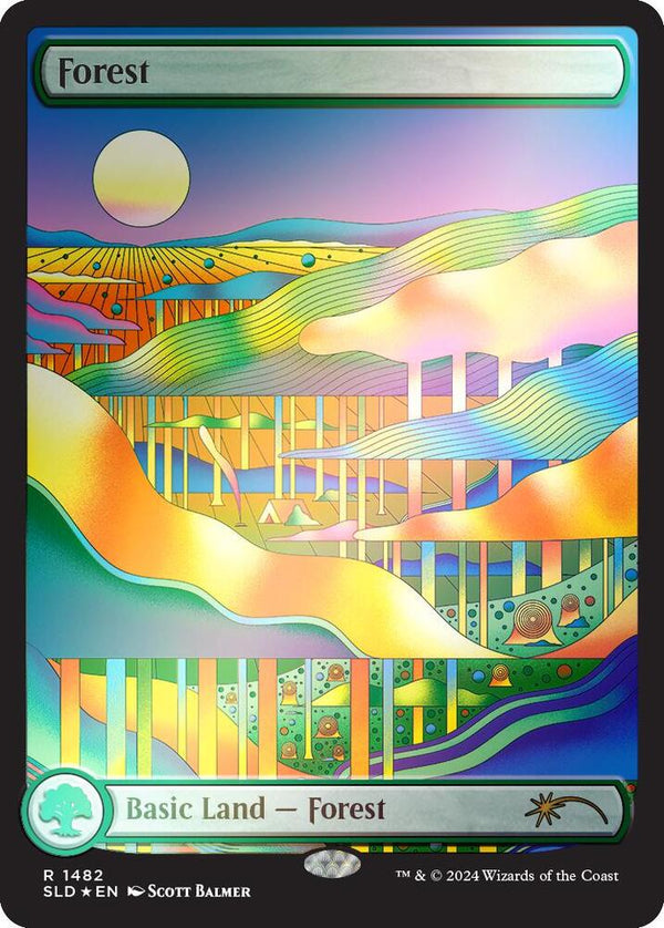 Forest (1482) (Rainbow Foil) [Secret Lair Drop]