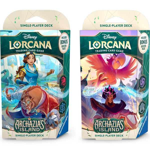 Disney Lorcana Archazias Island Starter Deck Set of 2
