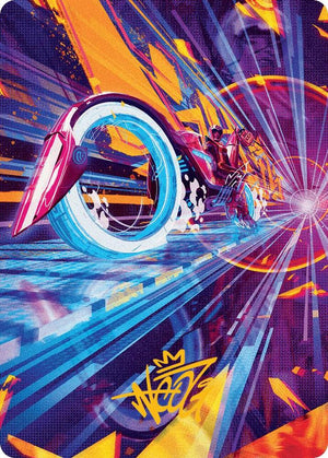 Spotcycle Scouter Art Card (Gold-Stamped Signature) (37) [Aetherdrift Art Series]