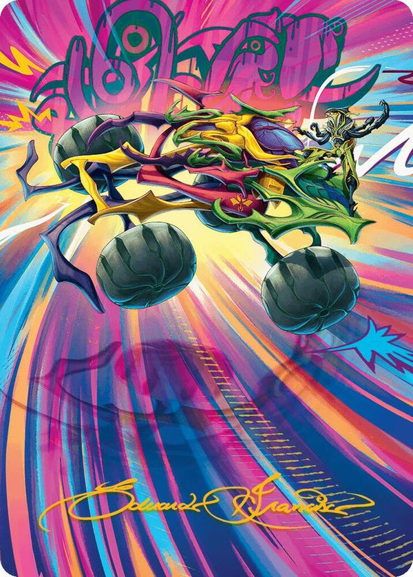 Thunderous Velocipede Art Card (Gold-Stamped Signature) (43) [Aetherdrift Art Series]