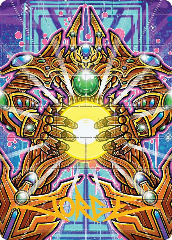 Brightglass Gearhulk Art Card (Gold-Stamped Signature) (53) [Aetherdrift Art Series]