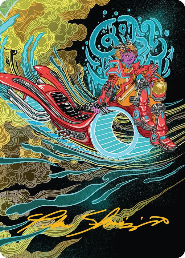 Cloudspire Skycycle Art Card (Gold-Stamped Signature) (44) [Aetherdrift Art Series]