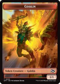 Goblin // Thopter (0010) Double-Sided Token (5 // 10) [Aetherdrift]