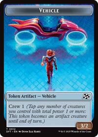 Vehicle // Pilot Double-Sided Token (12 // 1) [Aetherdrift]