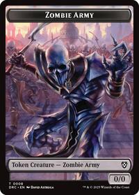 Zombie Army // Shapeshifter Double-Sided Token (8 // 4) [Aetherdrift Commander]
