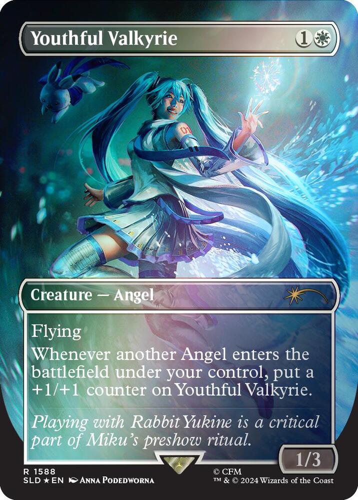 Youthful Valkyrie (Rainbow Foil) (1588) [Secret Lair Drop]