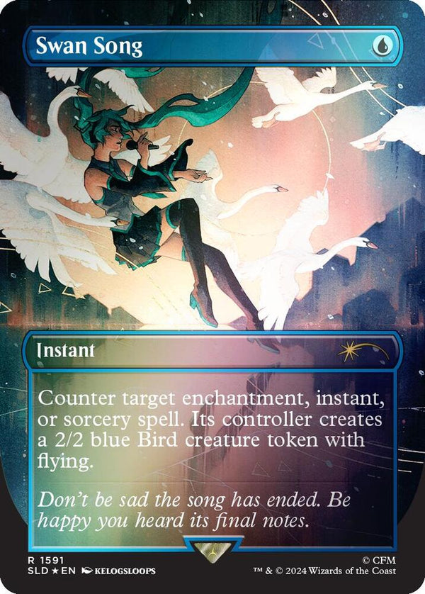 Swan Song (1591) (Rainbow Foil) [Secret Lair Drop]