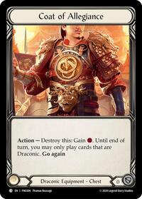 Coat of Allegiance (FNG004) [Blitz Deck The Hunted Fang]