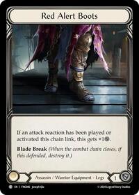 Red Alert Boots (FNG006) [Blitz Deck The Hunted Fang]