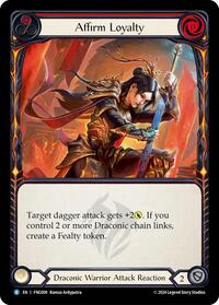 Affirm Loyalty (Red) (FNG009) [Blitz Deck The Hunted Fang]