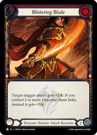 Blistering Blade (Red) (FNG010) [Blitz Deck The Hunted Fang]