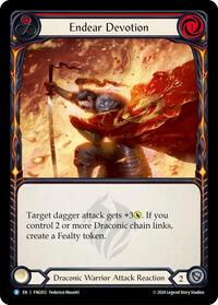 Endear Devotion (Red) (FNG012) [Blitz Deck The Hunted Fang]
