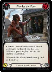 Plunder the Poor (Red) (ARK011) [Blitz Deck The Hunted Arakni]