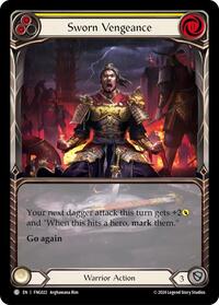 Sworn Vengeance (Yellow) (Extended Art) (FNG022) [Blitz Deck The Hunted Fang]
