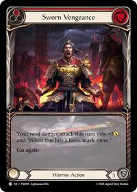 Sworn Vengeance (Red) (Extended Art) (FNG019) [Blitz Deck The Hunted Fang]
