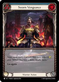Sworn Vengeance (Blue) (Extended Art) (FNG026) [Blitz Deck The Hunted Fang]