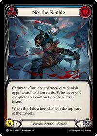 Nix the Nimble (Blue) (ARK020) [Blitz Deck The Hunted Arakni]