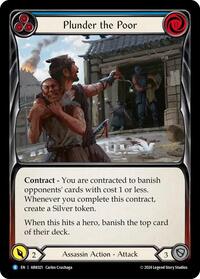 Plunder the Poor (Blue) (ARK021) [Blitz Deck The Hunted Arakni]