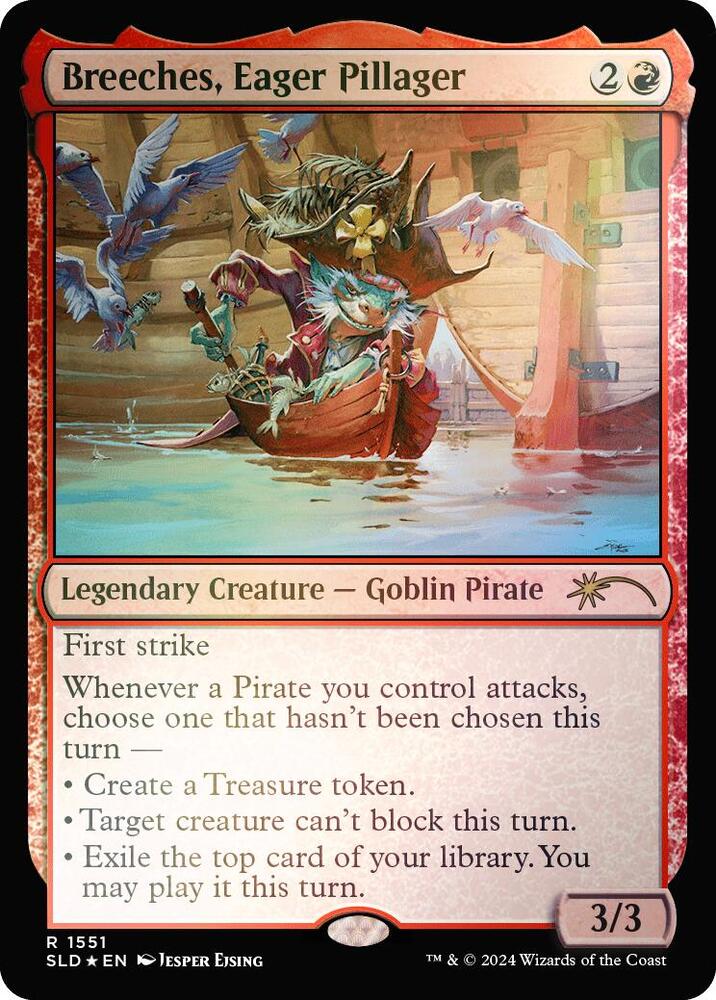 Breeches, Eager Pillager (Rainbow Foil) (1551) [Secret Lair Drop]