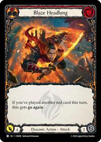 Blaze Headlong (Red) (CIN008) [Blitz Deck The Hunted Cindra]