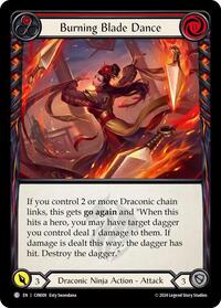 Burning Blade Dance (Red) (CIN009) [Blitz Deck The Hunted Cindra]