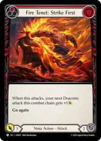 Fire Tenet: Strike First (Red) (CIN012) [Blitz Deck The Hunted Cindra]