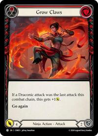 Grow Claws (Red) (CIN013) [Blitz Deck The Hunted Cindra]