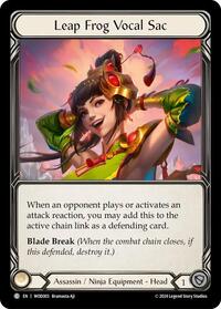 Leap Frog Vocal Sac (WOD003) [Blitz Deck The Hunted Arakni Web of Deceit]
