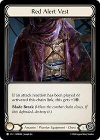 Red Alert Vest (WOD004) [Blitz Deck The Hunted Arakni Web of Deceit]