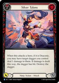 Silver Talons (Red) (CIN019) [Blitz Deck The Hunted Cindra]