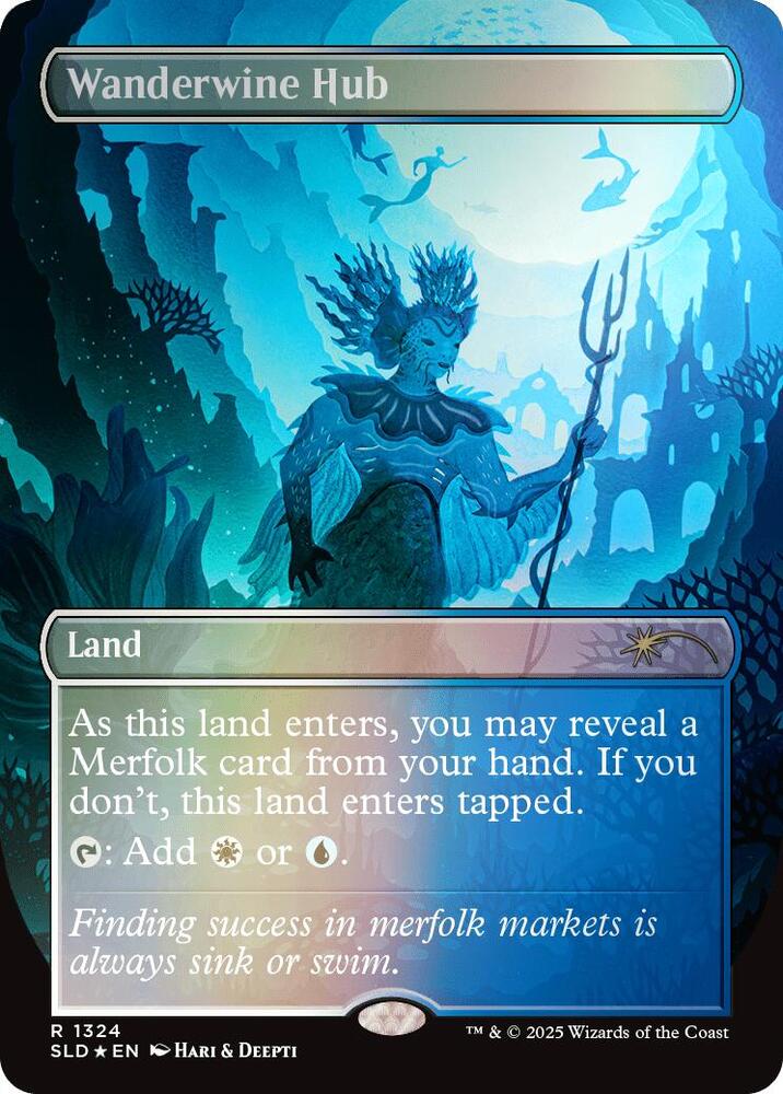 Wanderwine Hub (Rainbow Foil) (1324) [Secret Lair Drop]