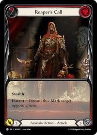 Reaper's Call (Red) (Extended Art) (WOD011) [Blitz Deck The Hunted Arakni Web of Deceit]