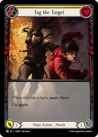 Tag the Target (Yellow) (Extended Art) (CIN022) [Blitz Deck The Hunted Cindra]